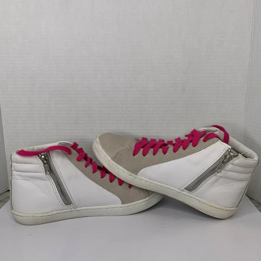 Justice Little Girl & Big Girl Mid Court Sneaker, Sizes 6